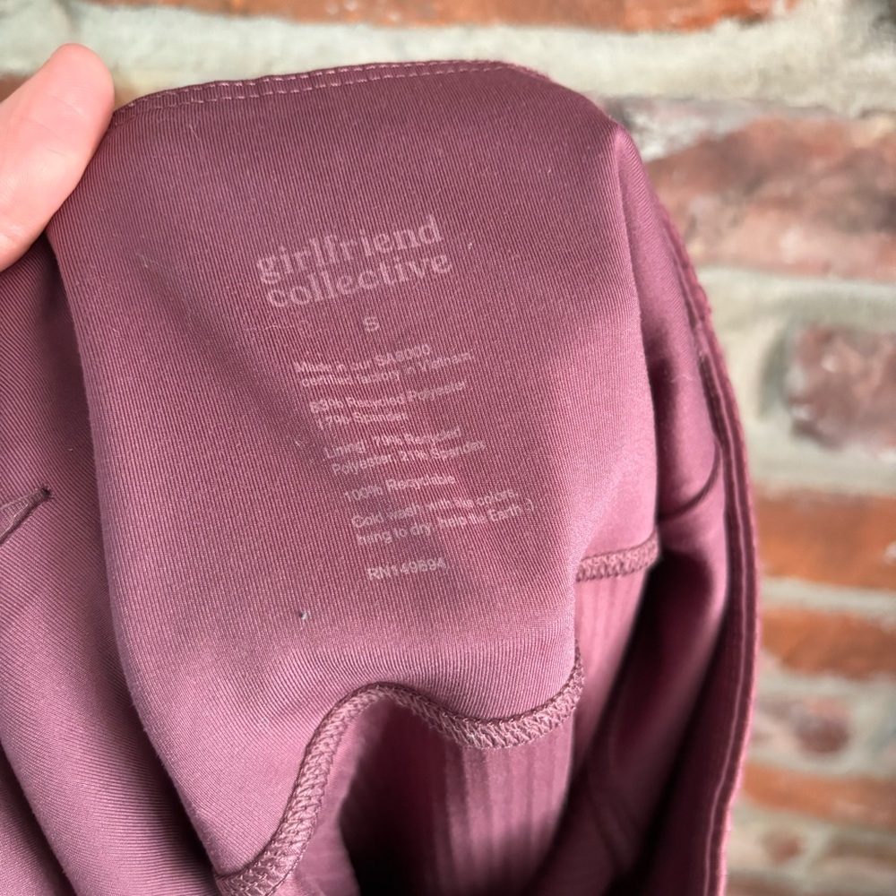 Girlfriend Collective Rib High Rise Leggings, S - Picture 6 of 6